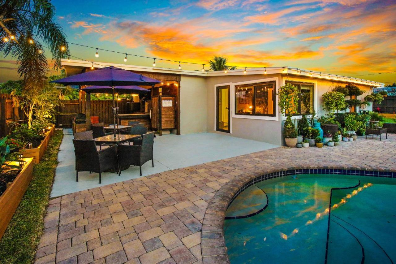 Private Heated Pool Oasis Pet-Friendly Retreat Short Or Long Stays Sleeps 2-8 Ppl Pompano Beach Eksteriør billede