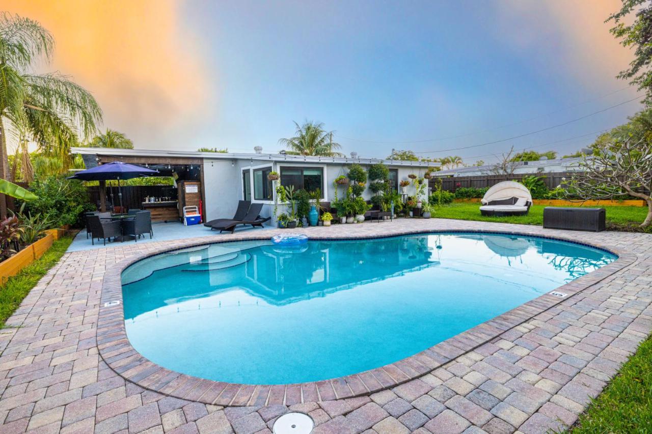 Private Heated Pool Oasis Pet-Friendly Retreat Short Or Long Stays Sleeps 2-8 Ppl Pompano Beach Eksteriør billede