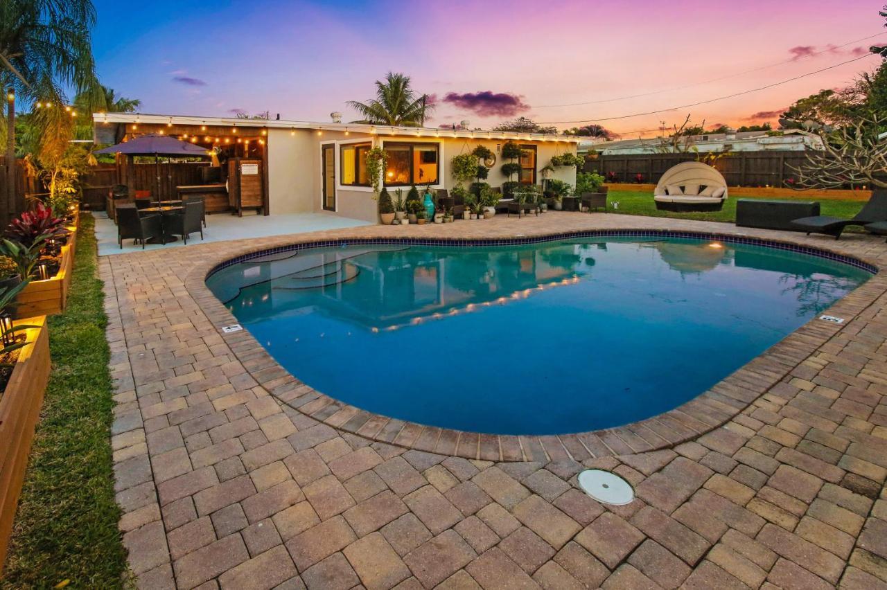 Private Heated Pool Oasis Pet-Friendly Retreat Short Or Long Stays Sleeps 2-8 Ppl Pompano Beach Eksteriør billede
